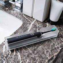 NEW2Pack Acrylic Electric Toothbrush Holder With Diatomite Drying Stone Bathroom Drawer Organizer With Drainage Hole For Tooth Brush Compatible With Philips OralB Frosted 7.3