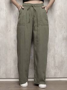Women Jeans - Verde militar - Ver 10