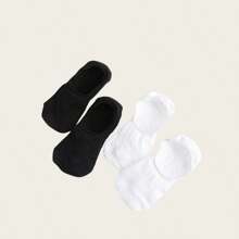 1/5/10 Pairs Solid Black/White/Gray Breathable Ankle Socks, Short Low-Cut Invisible Boat Socks, Packaging (No Cardboard)