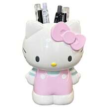 Sanrio Boîte de rangement multifonction Sanrio chat & My Melody - Matériau PVC léger, boîte de rangement de bureau de dessin animé convenant pour les stylos, les pinceaux de maquillage et les accessoires, cadeau idéal pour les fêtes, design amusant Boîte de rangement durable, boîte de rangement de bureau