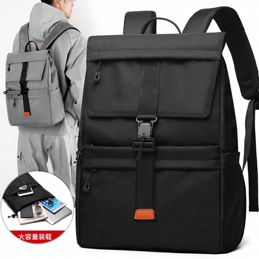 Laptop Backpacks - Black - View 1