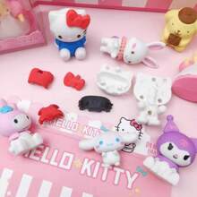 Sanrio Set da 4 pezzi di simpatici Eraser Sanrio, Eraser a tema cartoni animati Sanrio, set regalo di articoli di cancelleria con My Melody, Hello Kitty, Kuromi, Cinnamoroll (stile casuale), forniture scolastiche, regali di inizio scuola, regali perfetti per feste, regali per fan