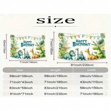 Watercolor Dinosaur Background: Cartoon Dinosaur Jungle Theme Happy Birthday Photography Background - Indoor/Outdoor Birthday Decoration Party Supplies Wall Banners