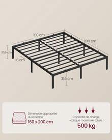 Bed Frames - màu đen - Xem 10