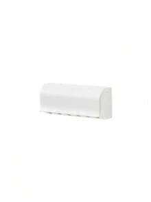 1pc Wall-Mounted No-Drill Toothbrush Holder With Lid, Suitable For Electric Toothbrushes, Toothpaste Storage Rack, Self-Adhesive 2/5/6 Slot Toothbrush Organizer For Home Bathroom, Bathroom Storage Accessories (White), Home Bathroom Decor, Back To School Supplies - Multicolor - View 12