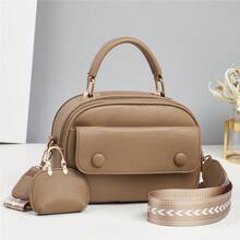 Women Shoulder Bags - 卡其 - 查看 2
