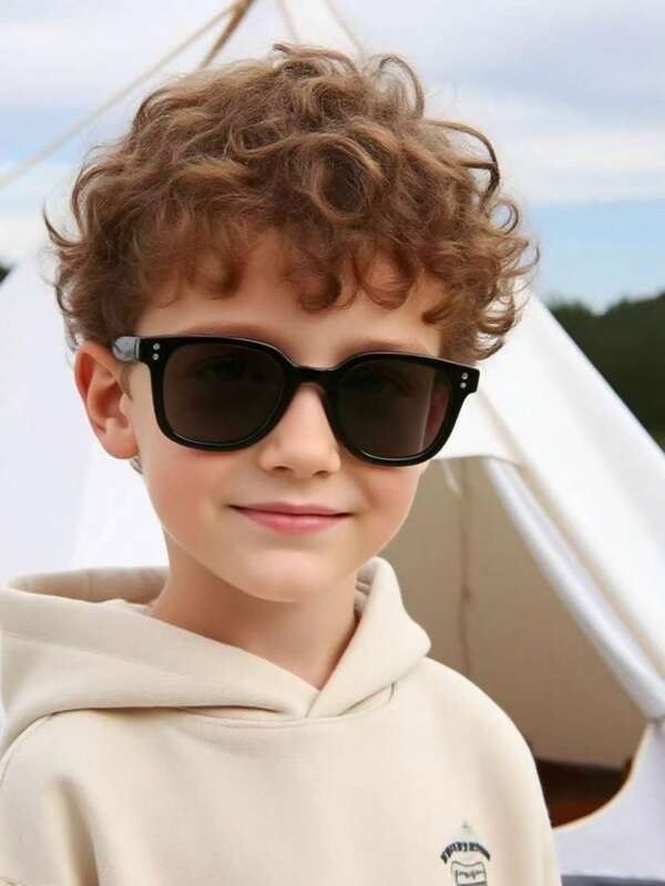 1 Pair Of Children PC Geometric Nail Korean Style Decorative Fashion Glasses