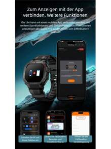 LOKMAT OCEAN GT Smartwatch, 1.75-Inch HD Screen, Bluetooth Calling, Push Message Reminders, Over 100 Sports Functions, Waterproof Outdoor Sports Watch, Flashlight Lighting Function - OCEAN GT - 查看 10