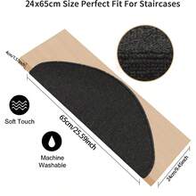 4/7/15 szt. nakładek na schody, antypoślizgowe, 65 x 24 cm, i komfort w domu, trwałe maty schodowe do użytku wewnątrz pomieszczeń