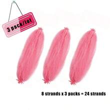 D3 Packs Pink Springy Afro Twist Hair 16 Inch PreSeparated Marley Twist Braiding Hair Soft Prefluffed Synthetic Cuban Twist Hair Extensions For Faux Butterfly Locs Spring Twist Passion Twist5001 - Pink - 查看 2