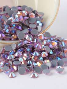 SS6 2mm Multi Color Glass Hotfix Rhinestones 1440pcs Round Shape Crystal Strass Flat Back Hotfix Rhinestone For Clothes Garment Decoration