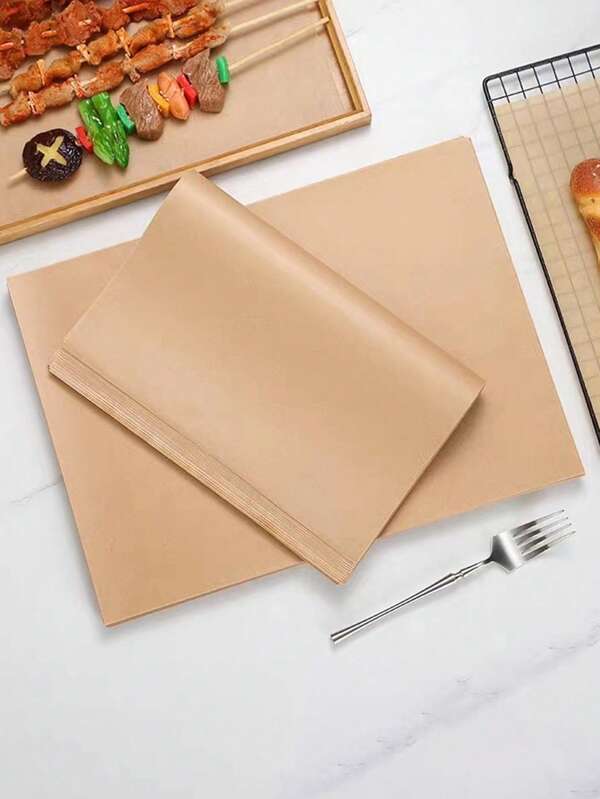 1/50/100 feuilles de papier de cuisson, papier sulfurisé, papier d'emballage pour sandwich, fournitures de cuisson (la position du motif est asymétrique et aléatoire)