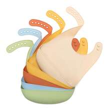 Customized Baby Silicone Bib, Infant Feeding Saliva Towel - Multicolor - View 6