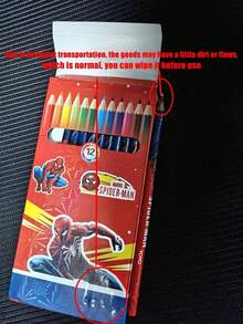 12pcs  Painting Graffiti Pens, 12 Color Colored Pencils, Stitch Student Drawing, Art Drawing Pens, Student Stationery, Painting Brushes, Back To School Stationery, School And Office Supplies - Multicolor - View 11