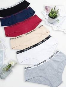 6 Pack Calzon Bikini Elastico 100% Algodon Mujer Sexy Comodo - muchos - Ver 7