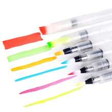 3/6 stuks aquarelpenselen, nylon punt, wateroplosbare kalligrafie oefenpennen voor reisverslagen, kunstcadeaus aquarel, waterpen, verfkwasten, kalligrafiepenseel, verfmarker, kunstsets voor kinderen, aquarelpen, verf voor kinderen, terug naar school
