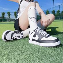 Nike COURT VISION女鞋低筒運動休閒鞋復古板鞋 - 黑與白 - 查看 9