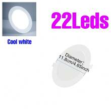 مصباح ليد مدمج 25 واط بزاوية شعاع 120 درجة، مصباح سقف مدمج AC220V، أضواء بقعية للمتجر والممر والمرآب والغرف الداخلية كالمعيشة والمطبخ والنوم والخزانة والحمام، ساطع بدون وميض، حماية للعين، توفير للطاقة، إضاءة ديكورية منزلية حديثة، مصباح SMD2835 أبيض بارد 5 واط/10 واط/15 واط/20 واط