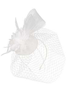 1 Pc Fascinator Hats For Women 20s 50s Vintage Pillbox Hat Kentucky Derby Fascinators Flower Veil Wedding Tea Party Hat