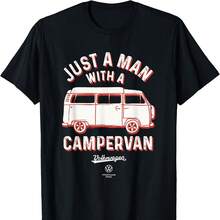 Just A With A Campervan 's Day T-Shirt Camisetas - 黑色27 - 查看 1