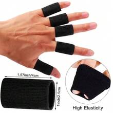 10PCS Basketball Finger Sleeves , Thumb Splint Brace For Finger Support, Breathable Elastic Finger Tape, Compression Pression Protector For Triggger Finger,Compression Aid For Sports - Multicolor - View 2