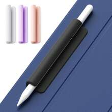1 Stück Silikon Stifthalter, selbstklebende kapazitive Stiftaufbewahrungsbox, Schreibstifthalter kompatibel mit Stylus Stift der 1. und 2. Generation, Stylus Stift Schutzhülle
