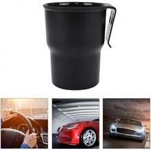 1pc Armrest Box Side Chair Back Car Drink Holder Organizer - Black - View 5