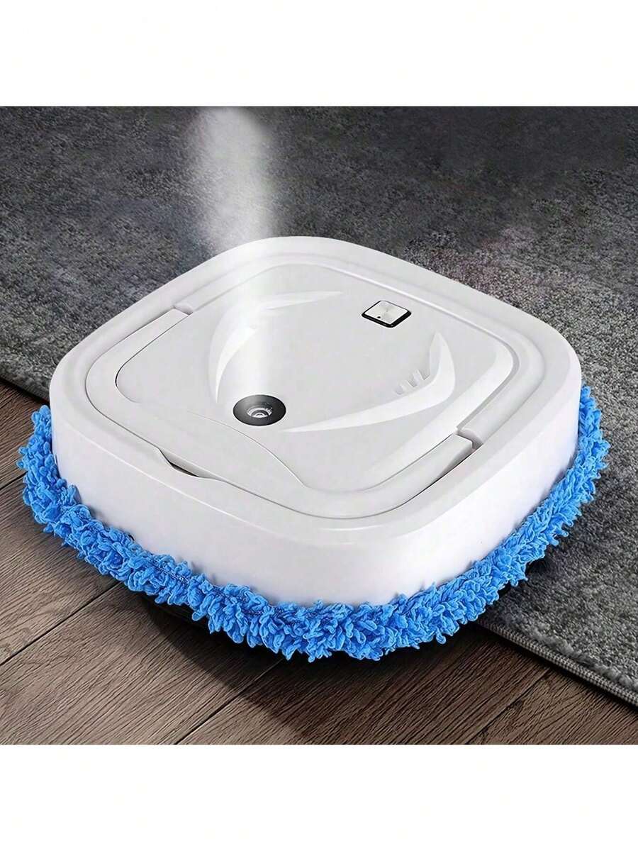 2 In 1 Robot Vacuum Cleaner, Smart Sweeping Robot For Sweeping, Vacuuming And Mopping, Mini Ultra-Thin And Silent, Suitable For Hard Floors, Flat Surfaces, Marble Tiles And Wooden Floors - White - View 1