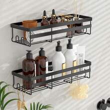 Shower Caddies 2 Pack - Adhesive Hanging Shower Shelf - Bathroom Organizers And Storage, No Drilling Stainless Shower Shelves For Home Decor, Bathroom Accessories - 白色 - 查看 2