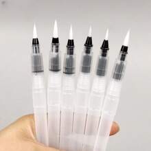 3/6 stuks aquarelpenselen, nylon punt, wateroplosbare kalligrafie oefenpennen voor reisverslagen, kunstcadeaus aquarel, waterpen, verfkwasten, kalligrafiepenseel, verfmarker, kunstsets voor kinderen, aquarelpen, verf voor kinderen, terug naar school