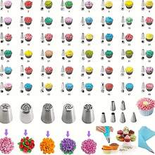 Cake Decorating Supplies Kit Tools 356pcs, Baking Accessories With Cake Turntable, Pastry Piping Bag, Piping Icing Tips For Beginners - Blue - View 5