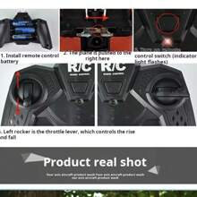 Remote Control Hovering Helicopter, Rechargeable RC Drone, Mini Interaction Airplane Toy, Fun Birthday Or Holiday Gift