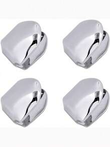 4pcs Grillz Gold Tooth Cap Grillz Teeth Men Gold Teeth Grills For Your Teeth 14K Gold/Silver Plated Single Grillz For Women Gold Jewelry Hip Hop Rapper Costume