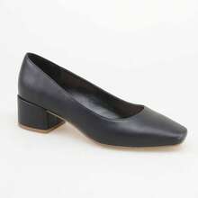 Simple And Fashionable Mid - Heel Women's Square - Toe Block - Heel Single Shoes,Versatile, Elegant And Comfortable, Essential For Various Occasions - màu đen - Xem 14