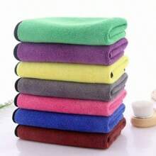 1/5pcs Soft And Quick Drying Car Cleaning Cloths, Strong Absorbent Cleaning Cloths, Reusable Cleaning Cloths, Window Mirror Cleaning Cloths, Car Wash Double Layer Cleaning Cloths, Household Cleaning Cloths, Pet Cleaning And Drying Cloths, Suitable For Car Cleaning, Kitchen Bathroom Bathroom, Office Conference Room Cleaning, Back-To-School Must-Have Cleaning Supplies