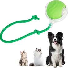 Interactive Automatic Rolling Ball For Puppies & Small/Medium Dogs. Features Intelligent Jumping, Spinning, Vibration To Keep Active. 2026 Upgraded, Durable, Motion-Sensing, Great Summer Gift. - Green - View 8