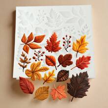 Maple Leaves Silicone Mold - Realistic Autumn Maple Leaf Shapes With Veins For Resin, Soap, Wax, Clay - Fall Thanksgiving, Wedding, Birthday, Jewelry Making, Easy Release, DIY Crafting Mold For Beginners & Experts - No Electricity Needed, Fall Silicone Molds, Handmade Soap Making, Detailed Veined Patterns - White - View 3