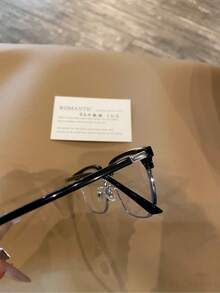 Blue Light Glasses For Woman Men Safety Glasses Blue Light Blocking Glasses  Protection Computer Gaming Glasses    Women Cute Light Weight Red Frame Oversized Non Prescription Small Face Square   Reduce Eye Fatigue On Computers, TVs, Phones, And Games, Suitable For Computer Lense Screen Protector Plain Glasses   Clear Lens Glasses - 金色 - 查看 6