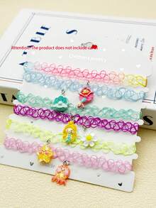 6件套可爱吊坠项链，弹力项链，独角兽夏季主题 - A - 查看 6