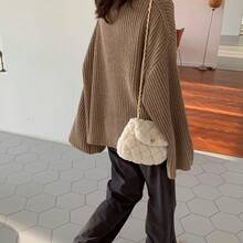 Women Crossbody - 白色毛毛包小號 - 查看 3