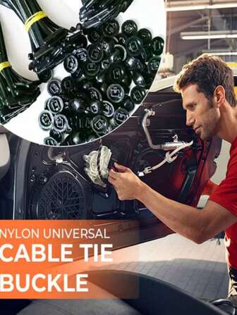 20/40/50/60/100 st. bilkabelbandsspänne syrabeständigt korrosionsskyddande anti-aging för bilar elfordon för byte av skruvar