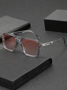1 Pair Men's Fashionable Casual Outdoor High-End Street Style Streetwear Party Versatile Personalized Fashion Glasses