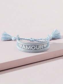 1 件刺绣手链夏季度假波西米亚风手链女士珠宝