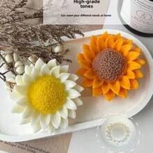 1pc Sunflower Daisy Series Flower Bouquets Silicone Mold, Chrysanthemum Shaped Candle Moulds, Aromatherapy Plaster Diffuser Stone Casting Mold For DIY Crafts, Soap, Clay, Cup Wax Making - Perfect Gift For Wedding Graduation Birthday Party Festival Home Decor, Fine Texture, Add Elegance To Your Home