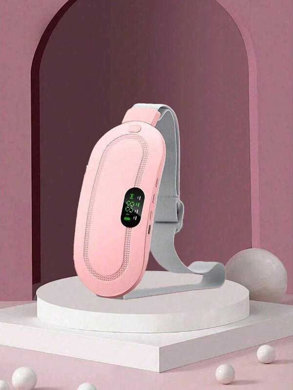 Elektrischer Menstruationskrampf Massagegerät Vibrator Heizbandgeeignet zum Lindern von Menstrualbeschwerden, zur Erwärmung von Taille und Bauch, wiederaufladbares Damengeschenk