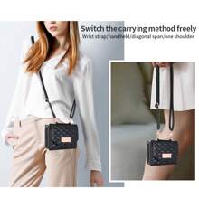 VIETAO Bolso con ranura para tarjetas y bandolera, compatible con Samsung Galaxy Flip 3 4 5 6, funda de teléfono con cordón y cartera