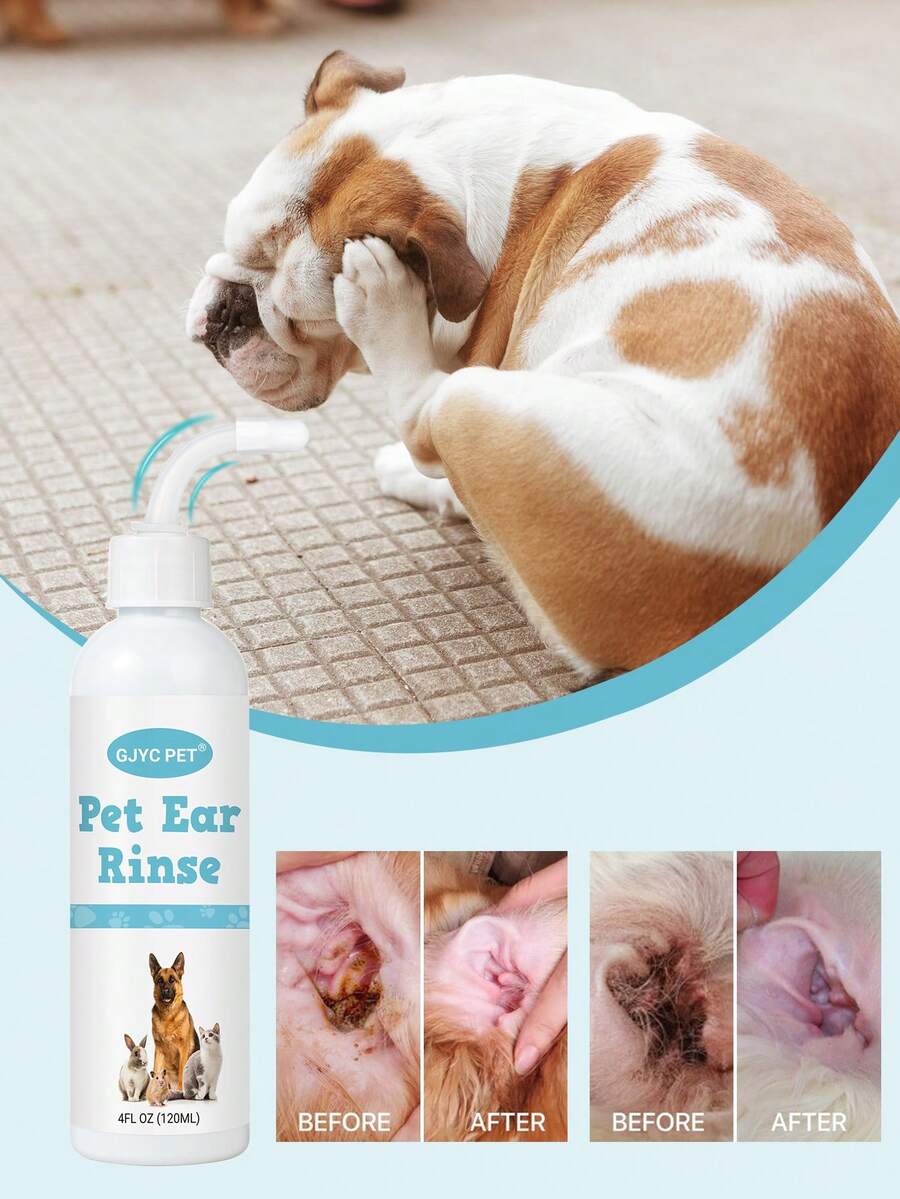 GJYC PET Pet Ear Care,  Ear Rinse And Cleaner For Dogs And Cats