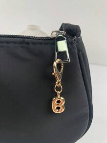 Bubble Letters Cute Necklace Pendant Bag Pendant-Lucky Crystal Pendant, Alphabet Letters A-Z, Shiny Alloy Bag And Backpack Pendant-Perfect Gift For Birthdays And Special Occasions, Key Chain Ring Bag Backpack Pendant Car Pendant Gift For Ladies And Girls, Wallet And Handbag Accessories. Random Assorted Old And New Style Letters