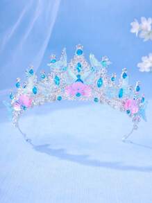 1 buc Coroană Elegantă de Prințesă din Cristal, Bandă Decorativă cu Decor de Stea, Accesorie de Păr pentru Performanță/Cadou de Zi de Naștere