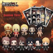 Crunchyroll 1个/3个《进击的巨人》官方授权3D卡通盲盒钥匙扣，随机角色（阿尔敏、艾伦、利威尔、三笠或其他），动漫人物收藏挂件，可装饰钱包、背包，适合生日、情人节、周年纪念日、派对、新年等场合，是送给亲朋好友的理想礼物。 - 彩色 - 查看 15